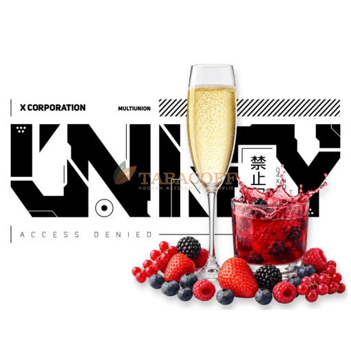 Тютюн для кальяну Unity x Lebiga Campagne Papi (Шампанське, Ягідний коктейль) 100 гр